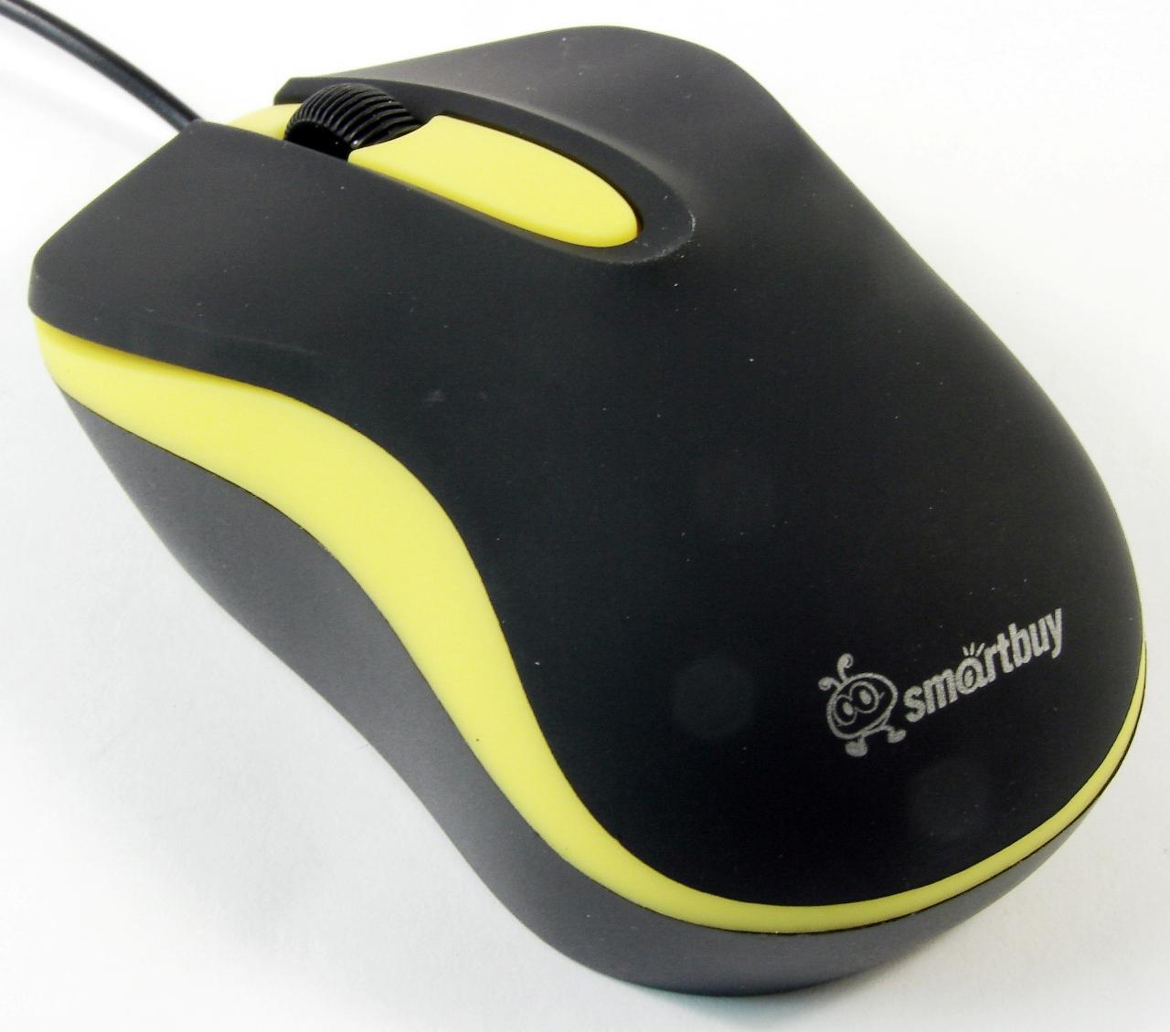 Мышь USB SmartBuy SBM-329-KY черно-желтая