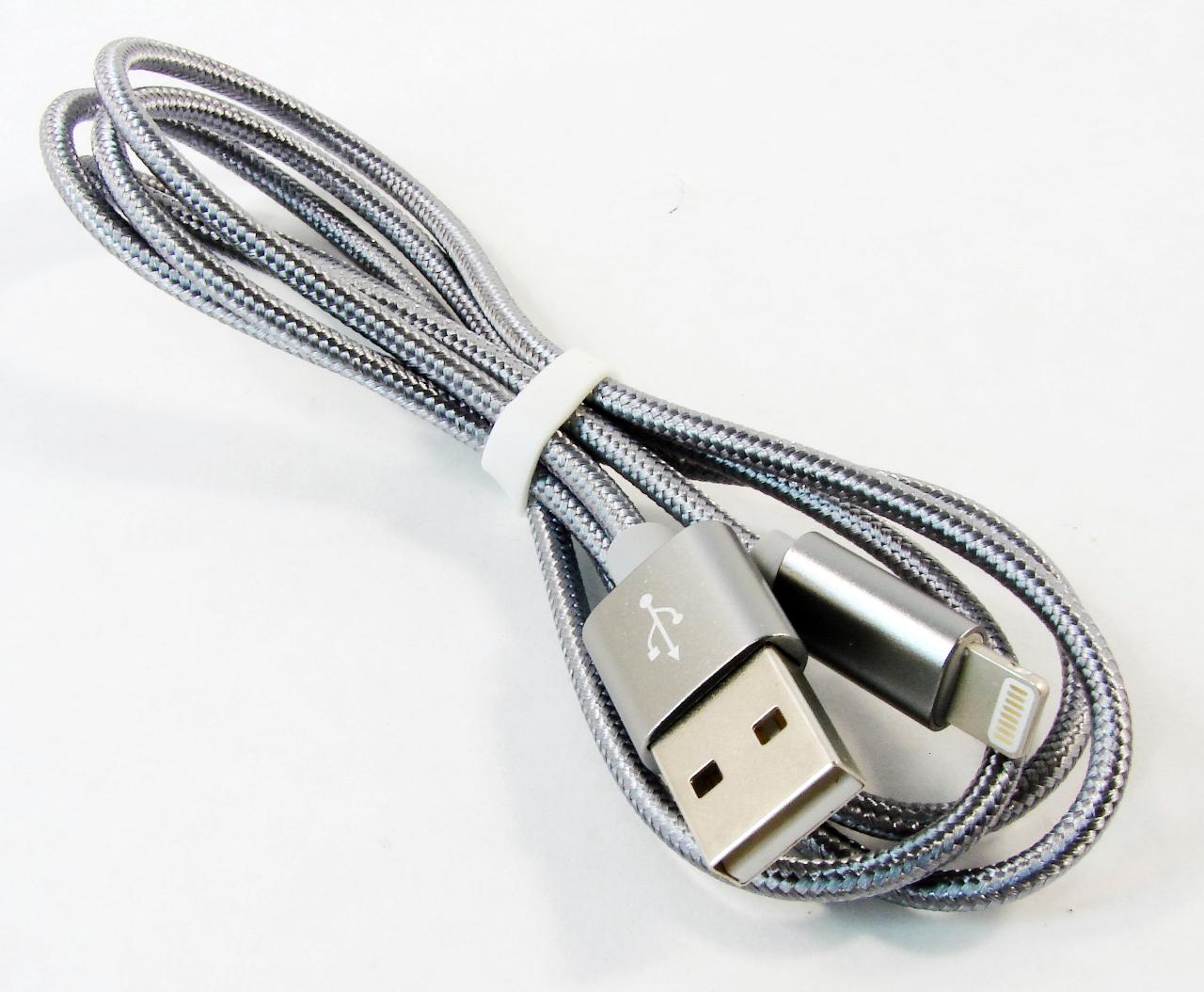 Кабель USB Lightning  for Iphone 5/6 HOCO X 2, серый