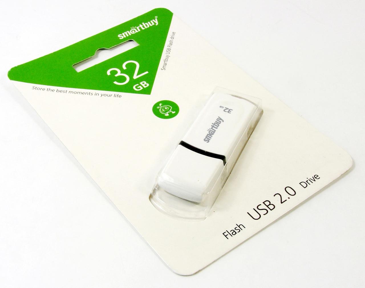   _32Gb USB 2.0 SmartBuy Paean White (SB32GBPN-W)
