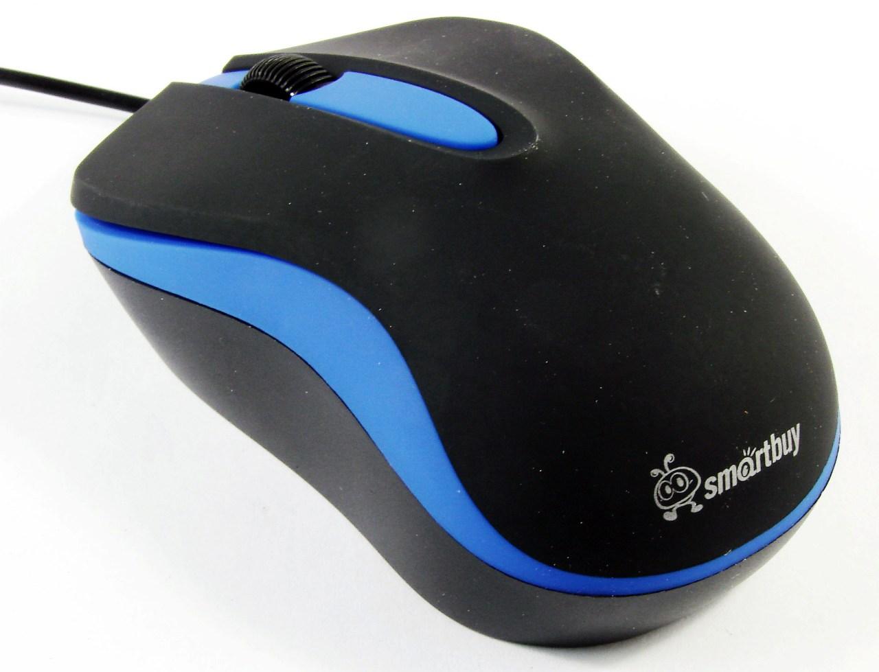 Мышь USB SmartBuy SBM-329-KB черно-синяя