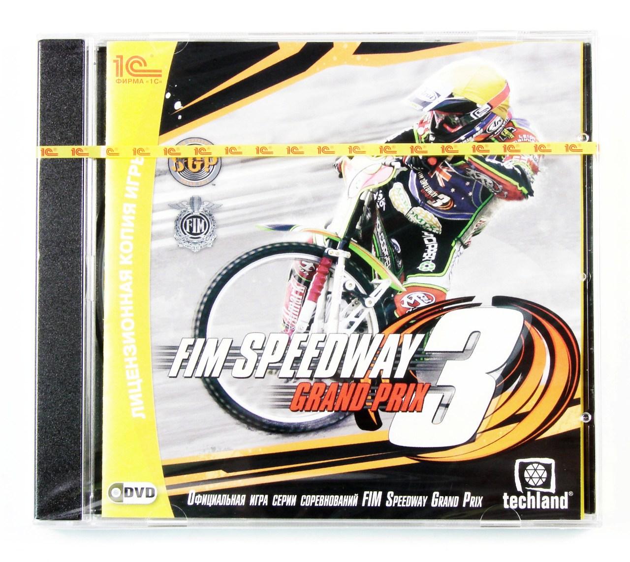 Компьютерный компакт-диск FIM Speedway Grand Prix 3 (PC), фирма "1C", DVD