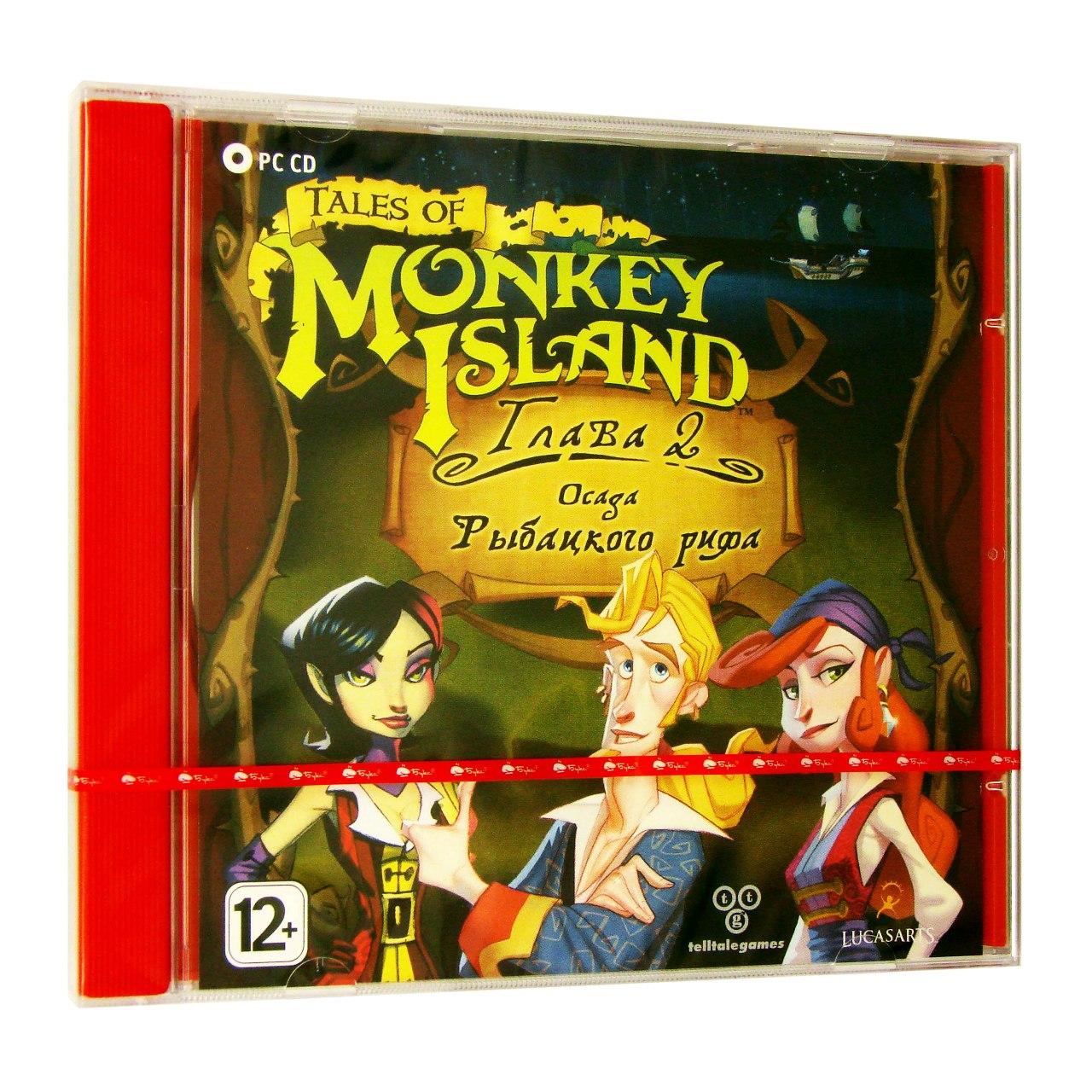 Компьютерный компакт-диск Tales of Monkey Island. Глава 2. Осада Рыбацкого рифа (ПК), фирма "Бука", 1CD