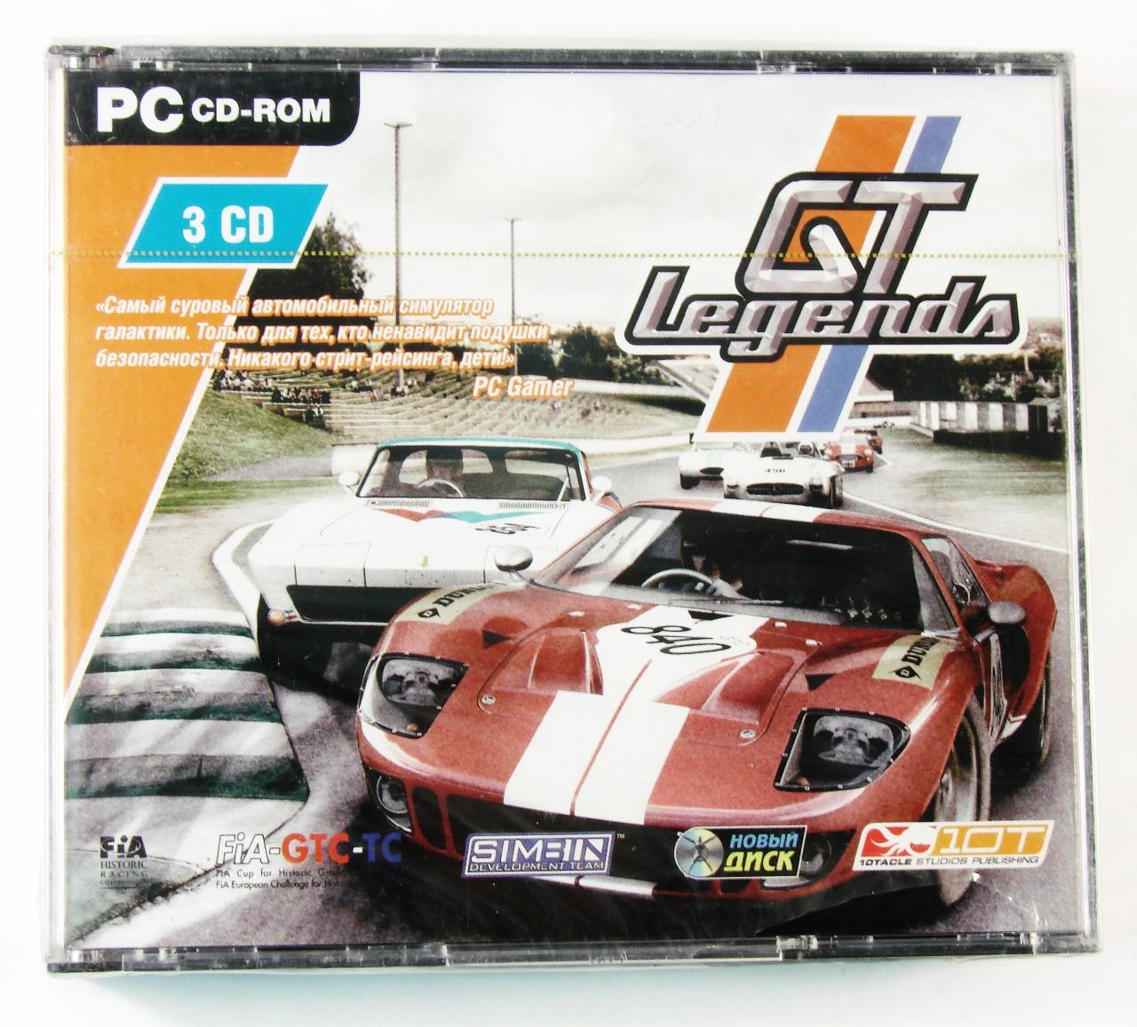 Компьютерный компакт-диск GT Legends (PC), фирма "Новый диск", CD