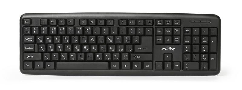 Клавиатура USB SmartBuy 112, мультимедийная, (SBK-112GU-K) черная, slim