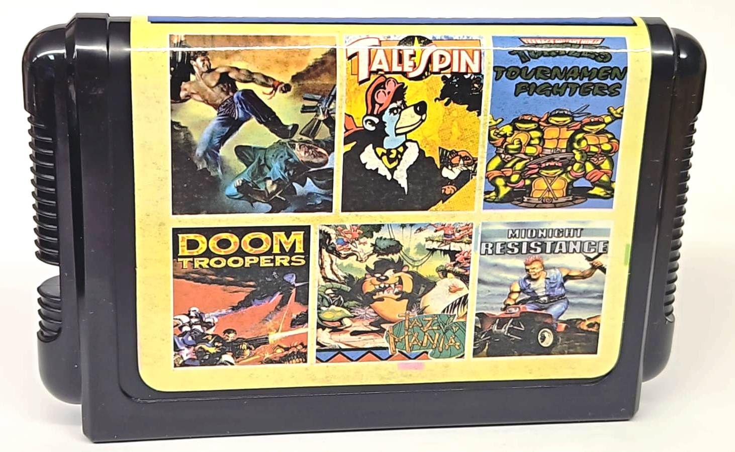  Sega AA  6103 6 in 1 (Sega), Contra,Doom Troopers,Midnight Resistance,Talespin,Tazmania,Turtle Fighter