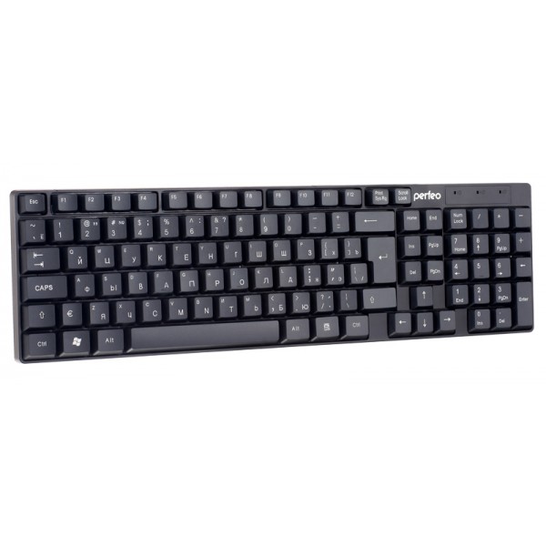 Клавиатура USB Perfeo PF-4511 "DOMINO" стандартная, черная