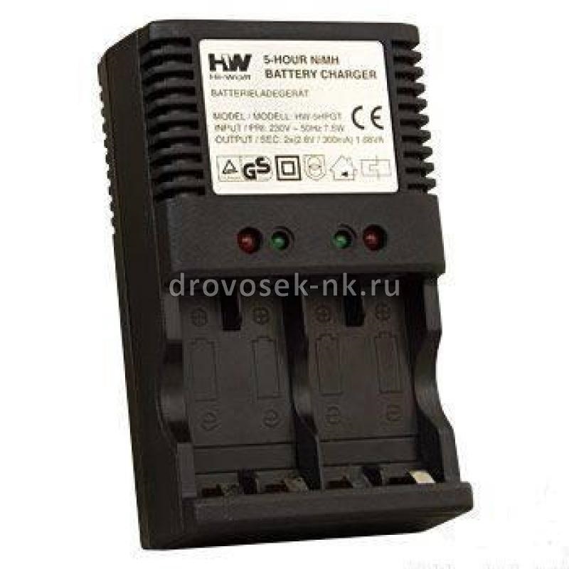 Зарядное устройство для аккумуляторов Hi-Watt HW5HPGT, 4*АА, 2-2,8 В, 300 мА, темп. сенсор, зарядка 5 ч.
