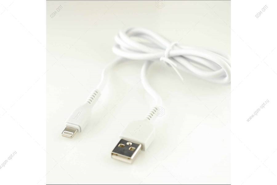 Кабель USB Lightning  for Iphone 5/6 HOCO X13, белый