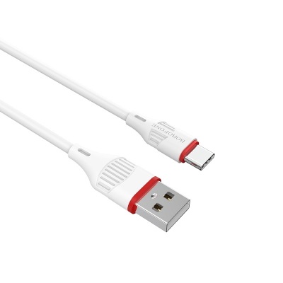 Кабель USB Type-C, 1 м., Borofone BX17 3A, белый
