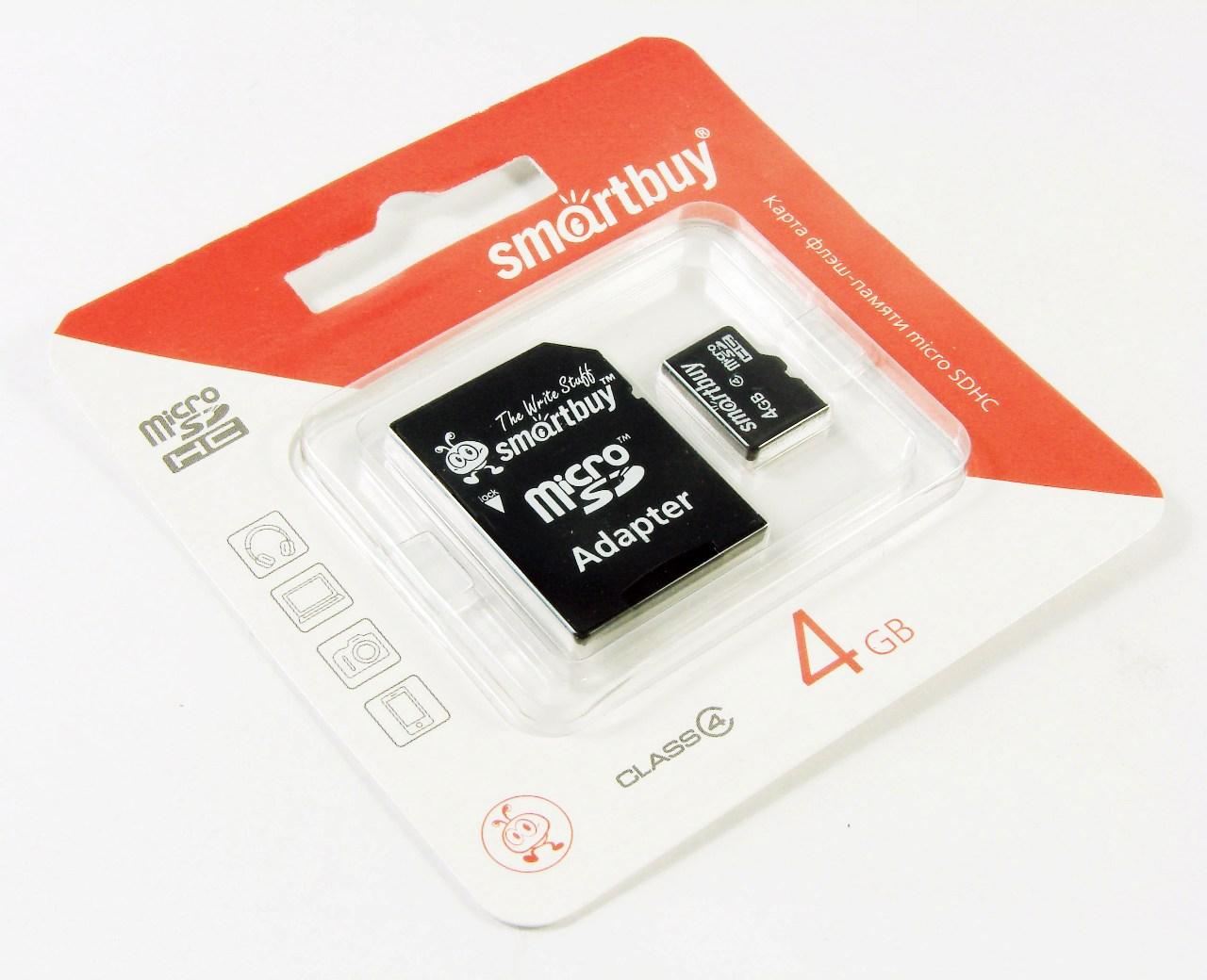   __4Gb microSDHC class 4 SmartBuy   SD