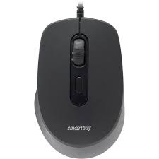 Мышь USB Smart Buy SBM-265-R черная, БЕЗЗВУЧНАЯ
