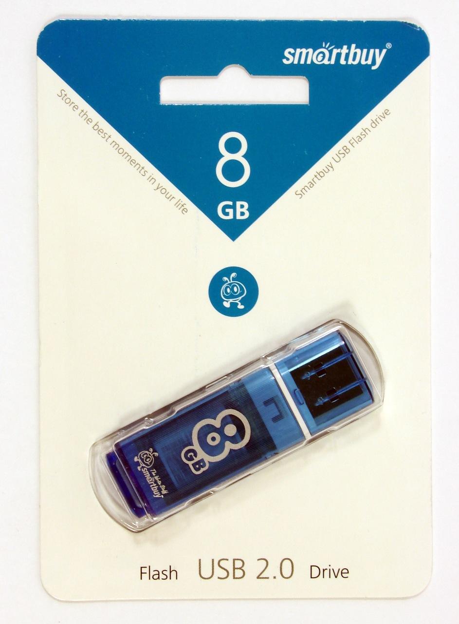   __8Gb USB 2.0 SmartBuy Glossy series Blue (SB8GBGS-B)