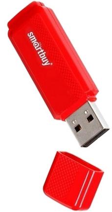 Флэш диск _32Gb USB 2.0 Smart Buy Dock Red (SB32GBDK-R)