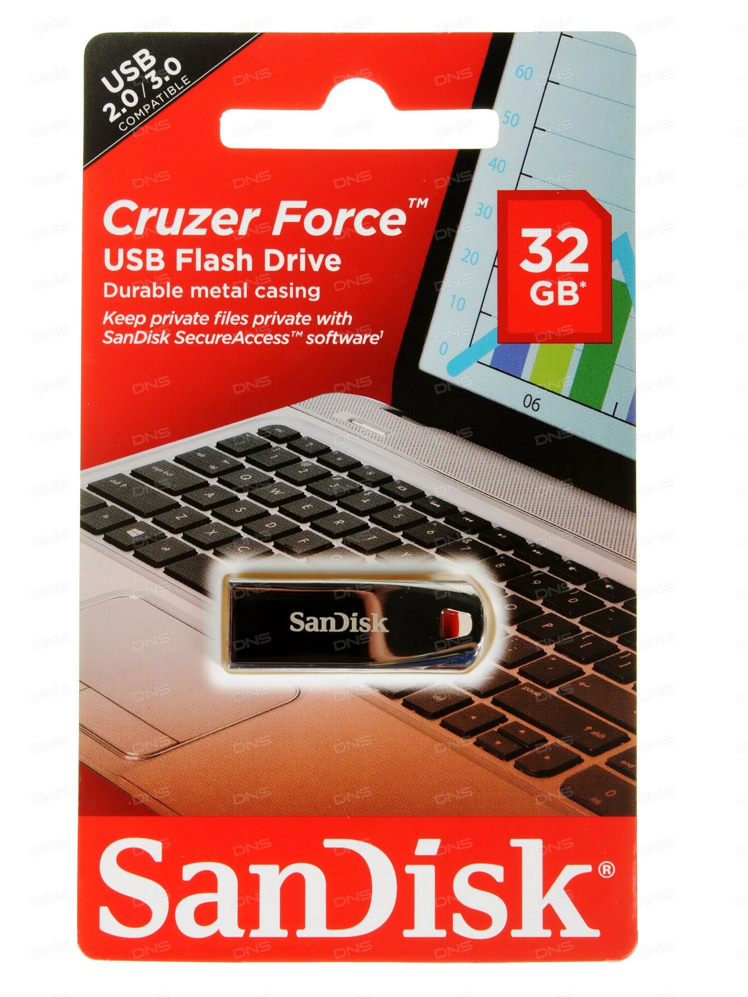   _32Gb USB 2.0 Sandisk Cruser Force SDCZ71-032G-B35