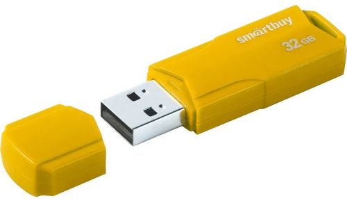 Флэш диск _32Gb USB 2.0 SmartBuy CLUE Yellow (SB32GBCLU-Y)