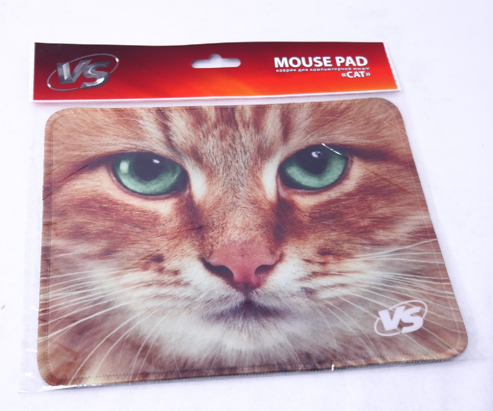 Коврик для мыши VS 4647 "Cat", ткань + резиновое покрытие, 180*220*2 мм.