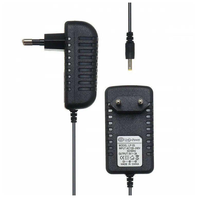 Блок питания импульсный AC Adapter 220 -  5V 2A штекер 1.7*4.0 "Магистр"  для цифр. приставок