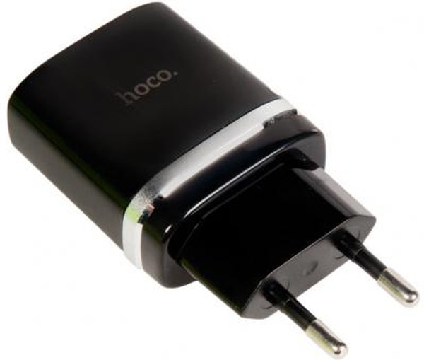 Адаптер от электрической сети 220V USB "Hoco" C12Q 1USB  5В QC3.0