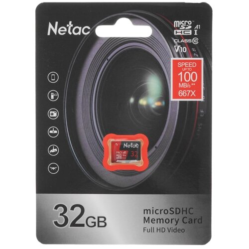 Флэш карта _32Gb microSDHC Class10 Netac P500  Extreme Pro (без адаптера) NT02P500PRO-032G-S