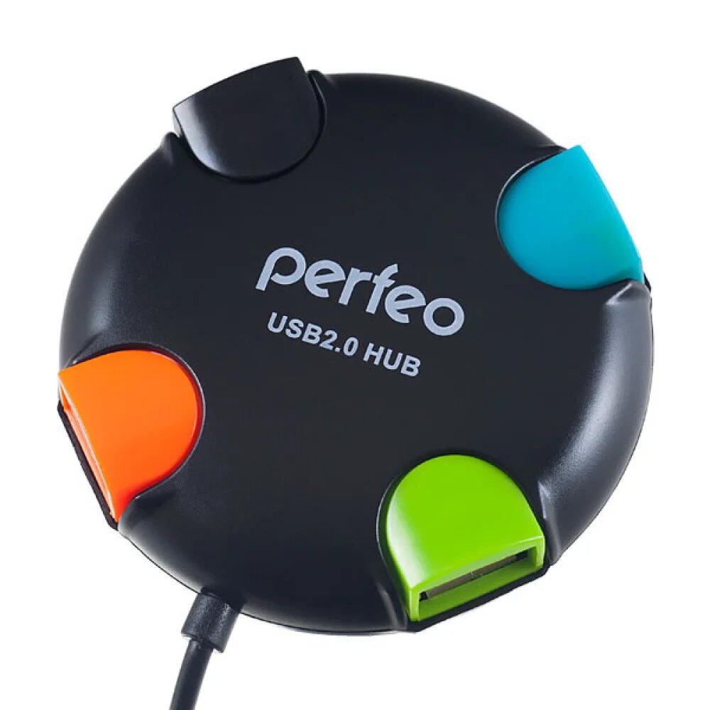USB HUB Perfeo PF-VI-H020 4 порта, черный