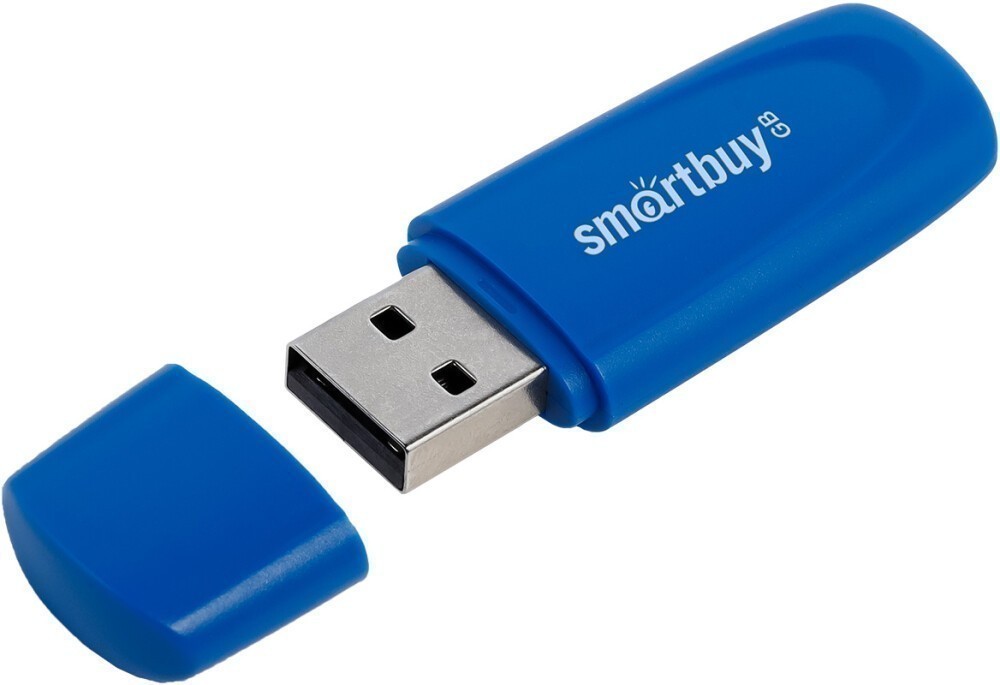 Флэш диск _32Gb USB 2.0 Smart Buy Scout Blue (SB032GB2SCB)
