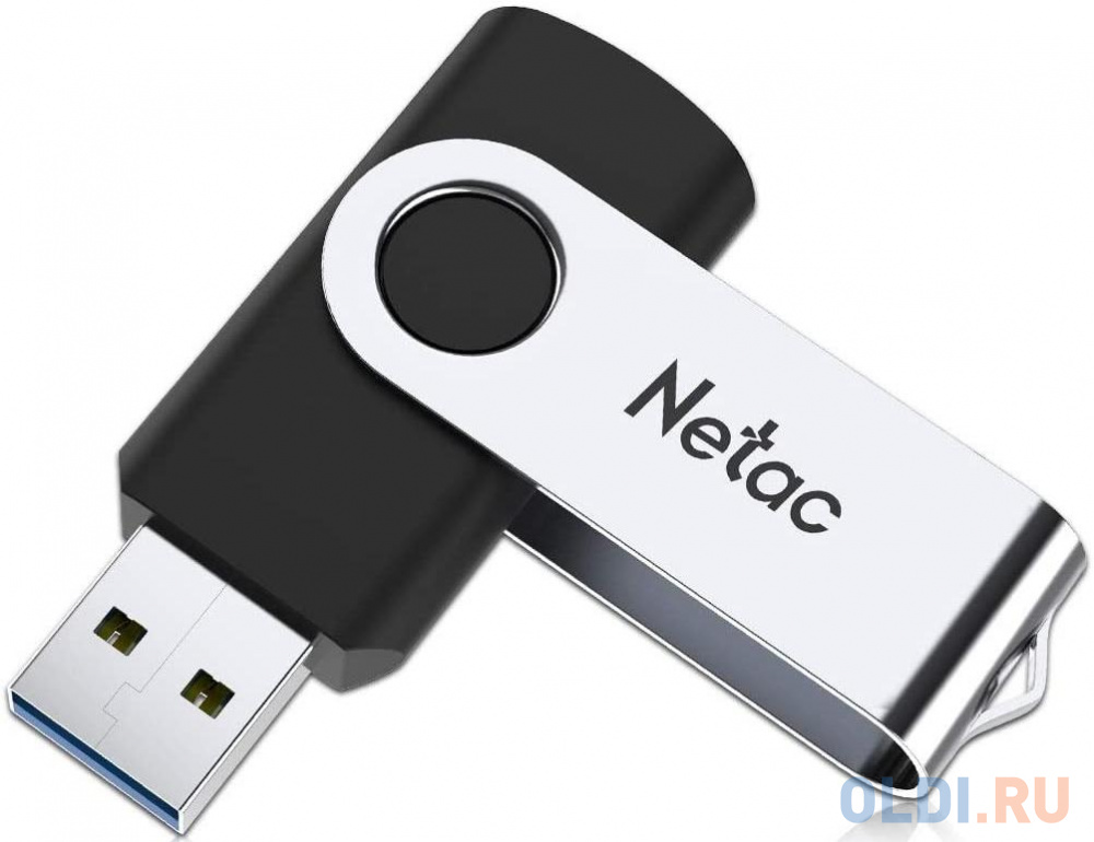 Флэш диск _64Gb USB 3.0 Netac U505 черный/серебро (NT03U505N-064G-30BK)