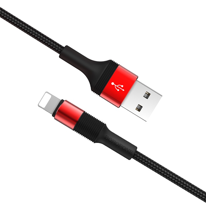 Кабель USB Lightning  for Iphone 5/6 Bonofone  BX21, черный