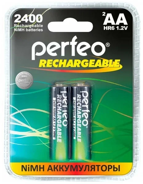  - 2400mAh Perfeo  "" PF AAA2400/2BL,   1 .