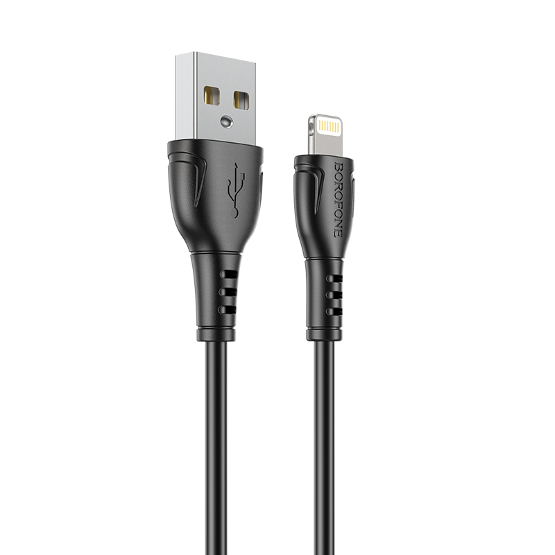 Кабель USB Lightning  for Iphone 5/6 Bonofone  BX51, черный