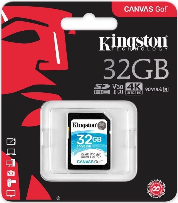   _32Gb SDHC 4K Kingston Ultra HD 90Mb/s (SDG/32GB)