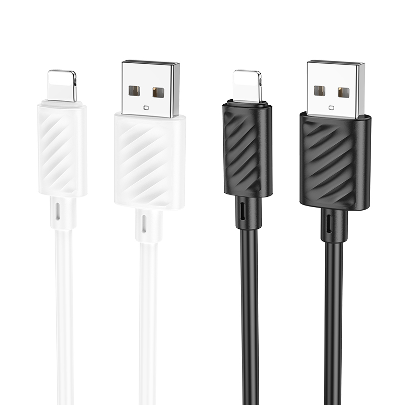 Кабель USB Lightning  for Iphone 5/6 HOCO X88, черный