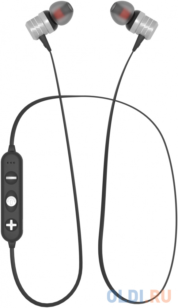 Гарнитура Bluetooth More choice BG20 с шейным шнурком (Silver)