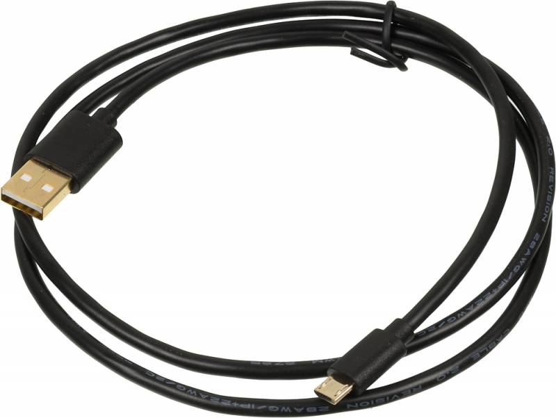 Кабель Am-microB USB2.0 1.0m Behpex 326757, черный