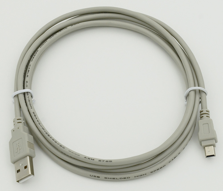 Кабель Am-miniB USB2.0 5P 1.8m Behpex 30157, серый