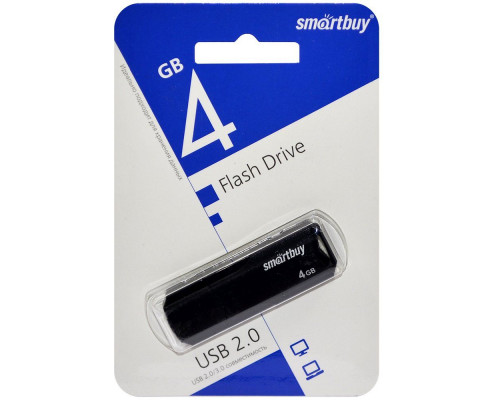   __4Gb USB 2.0 SmartBuy Clue Black (SB4GBCLU-K)