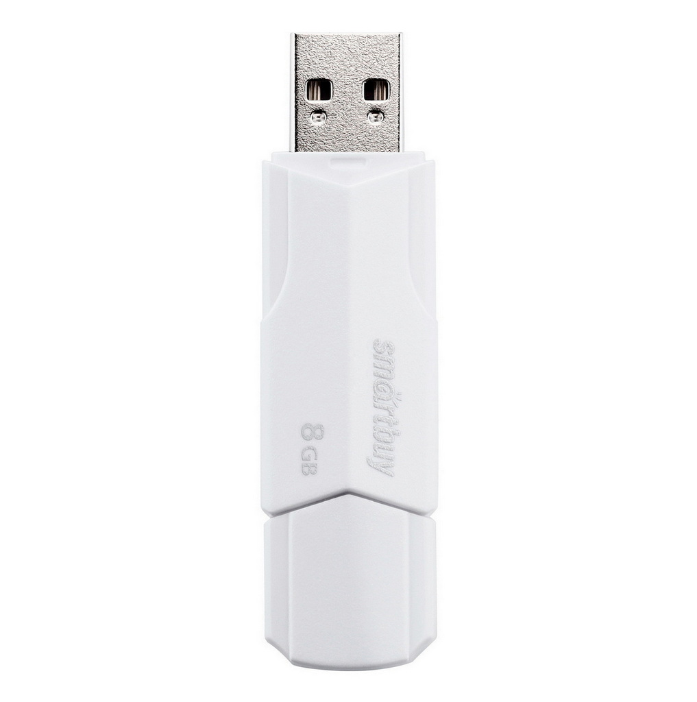   __8Gb USB 2.0 SmartBuy Clue White (SB8GBCLU-W)