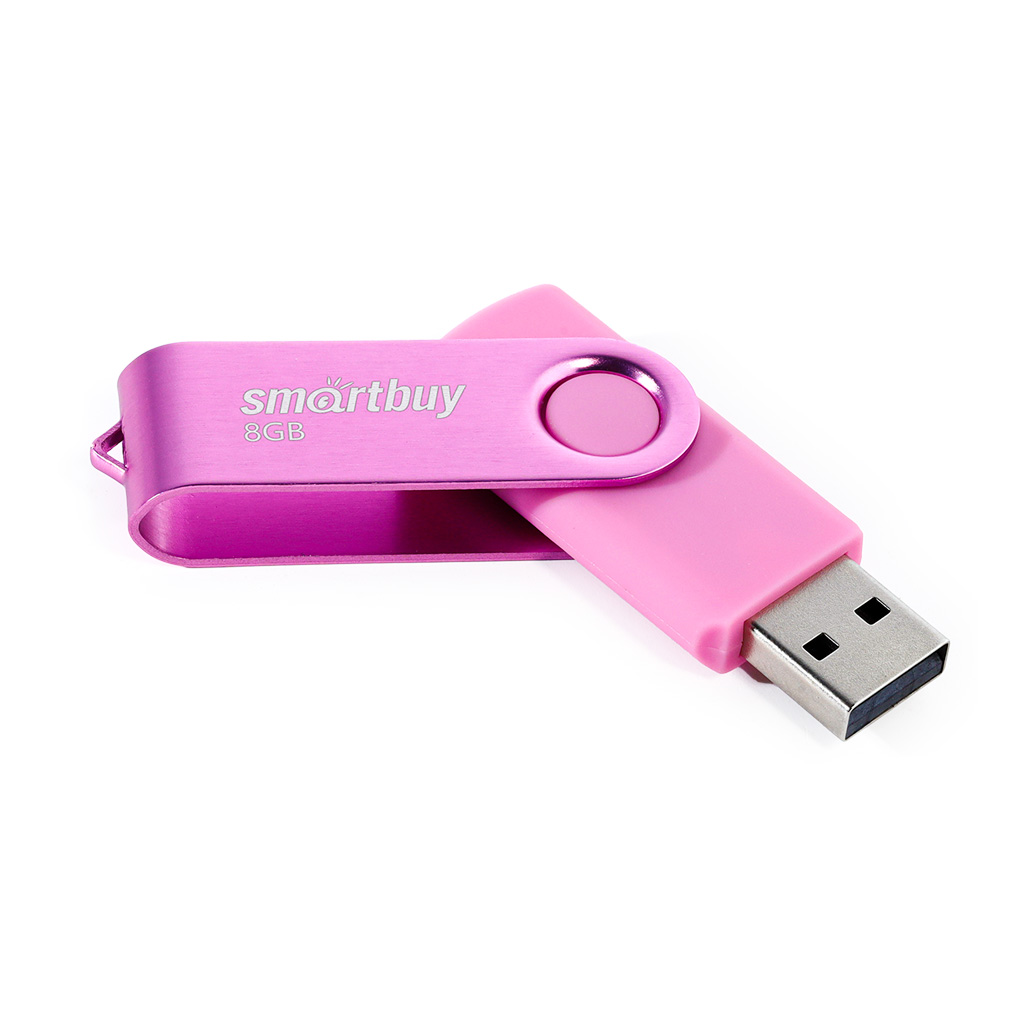   __8Gb USB 2.0 SmartBuy Twist Pink (SB008GB2TWP)