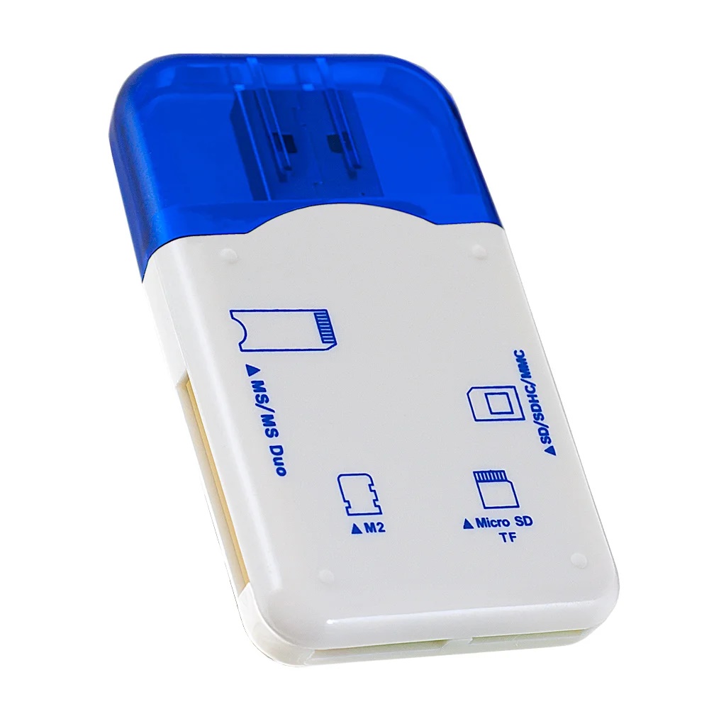  Flash- Perfeo SD/MMC+MicroSD+MS+M2 (PF-VI-R020 Blue), 